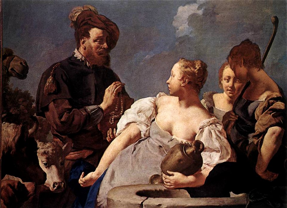 Giovanni Battista Piazzetta - Rebecca at the Well - WGA17429