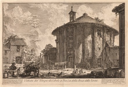 Giovanni Battista Piranesi (Italian, 1720-1778) - Views of Rome, The Temple of Portunus (^) - 1967.188 - Cleveland Museum of Art