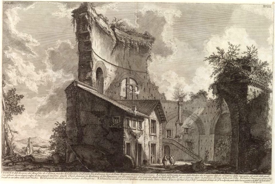 Giovanni Battista Piranesi - Le Antichità romane, tomo III prancha XVIII 1750–53
