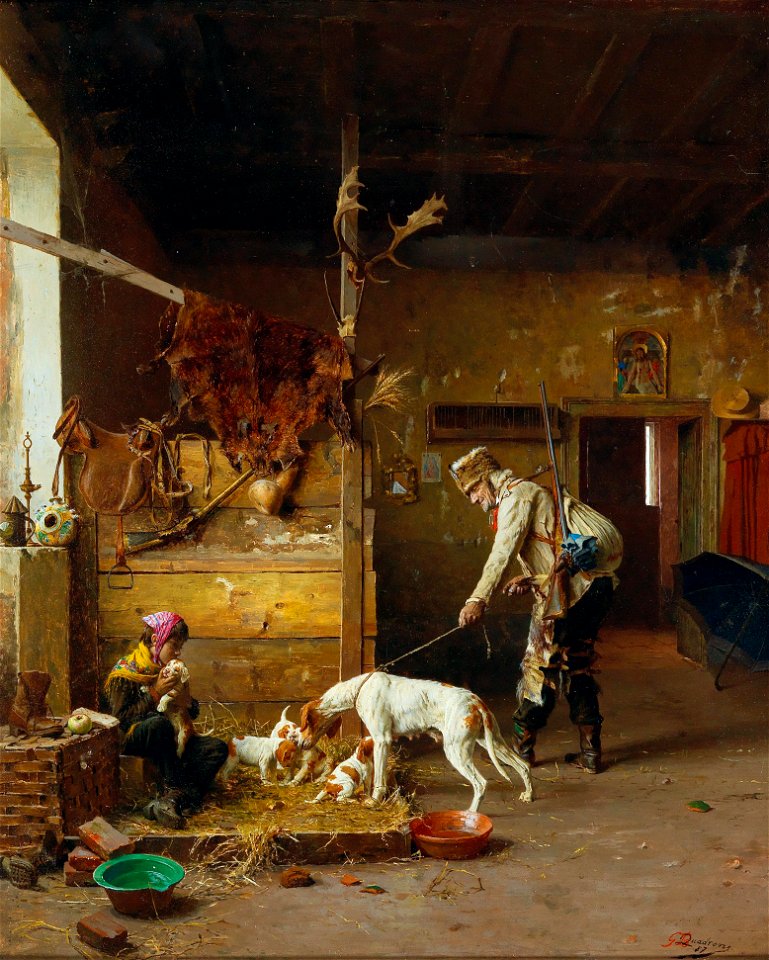 Giovanni Battista Quadrone - Off to the hunt