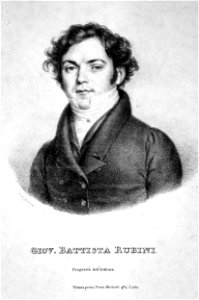 Giovanni Battista Rubini Litho