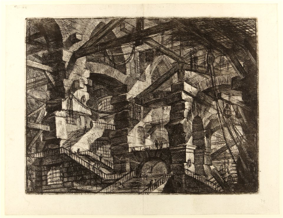 Giovanni Battista Piranesi - Le Carceri d'Invenzione - Second Edition - 1761 - 14 - The Gothic Arch