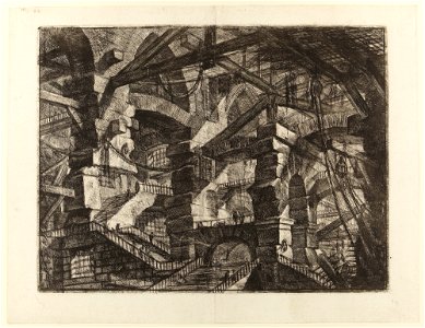 Giovanni Battista Piranesi - Le Carceri d'Invenzione - Second Edition - 1761 - 14 - The Gothic Arch