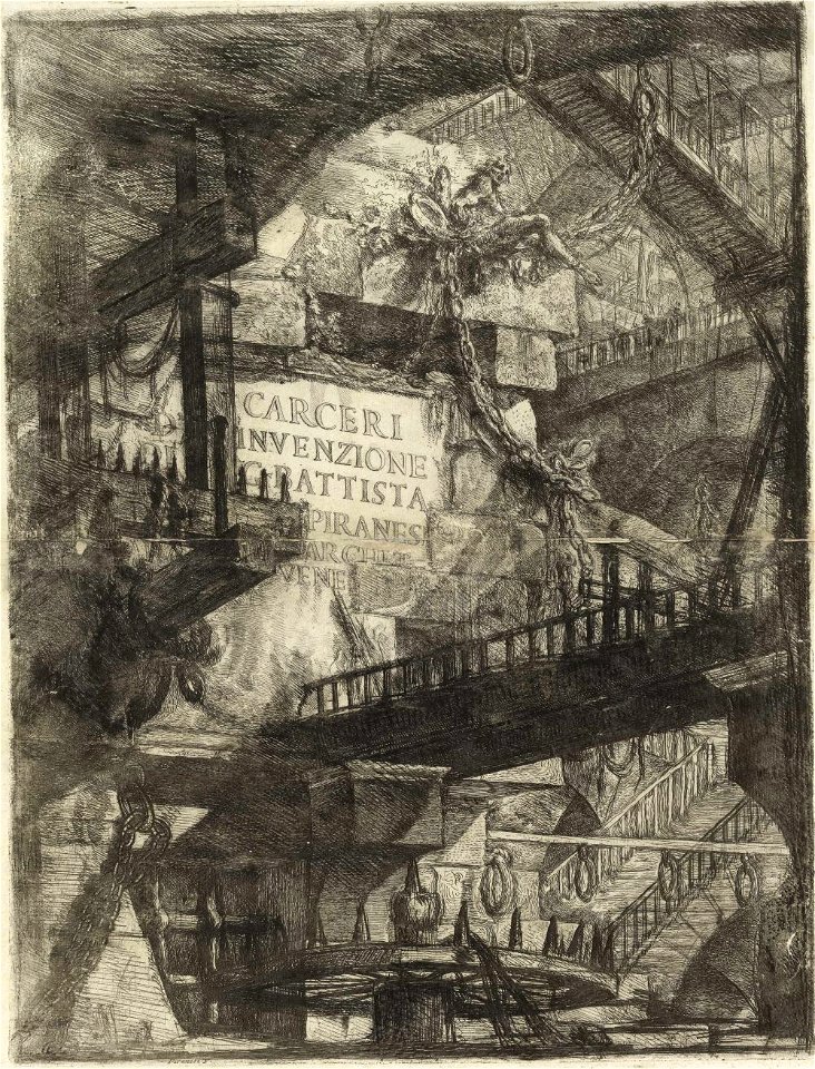 Giovanni Battista Piranesi - Le cárcere d'invenzione, 1750-3 (frontispício)