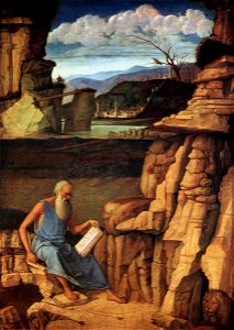 Giovanni Bellini - St Jerome Reading in the Countryside - WGA1687