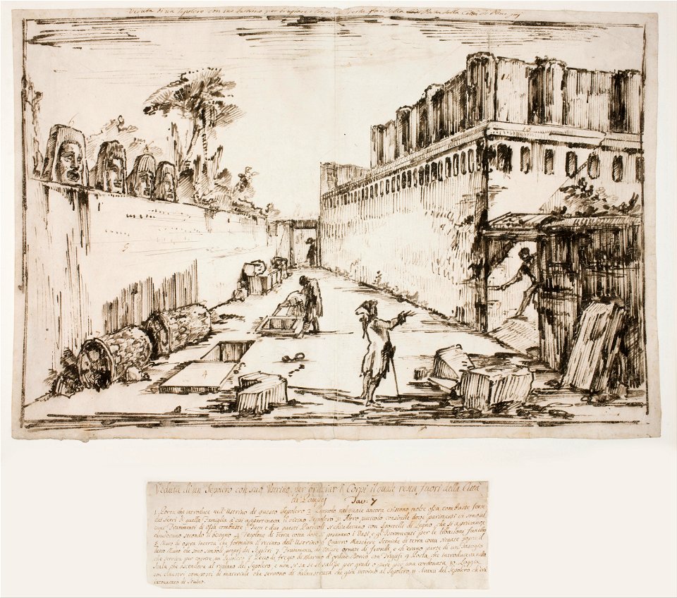 Giovanni Battista Piranesi - The Tomb of the Istacidi, Pompeii - Google Art Project