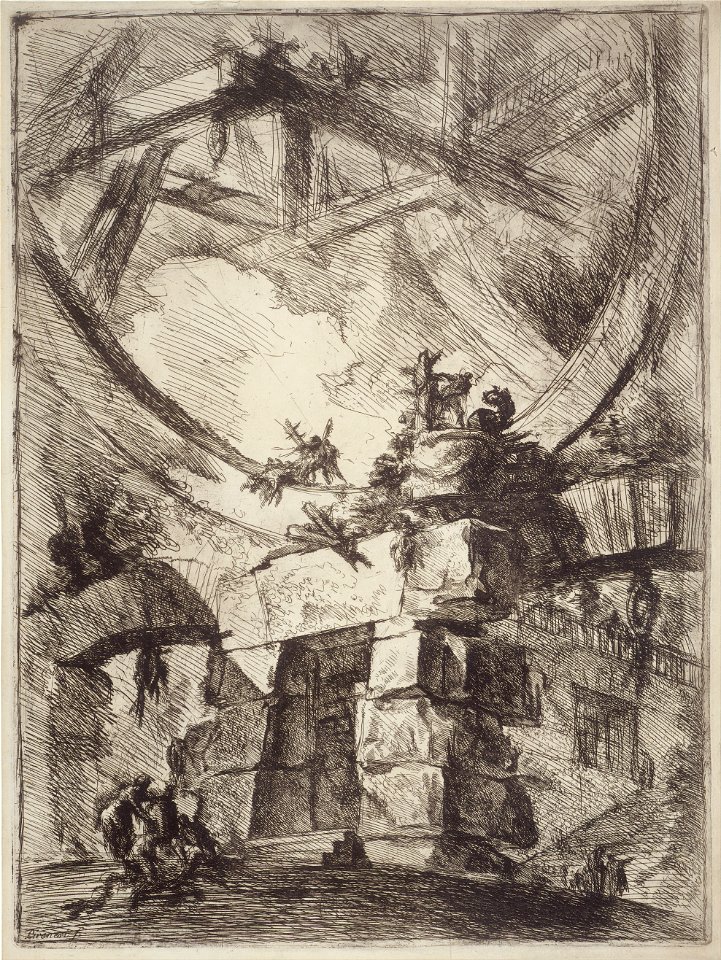Giovanni Battista Piranesi, Italian - The Giant Wheel - Google Art Project