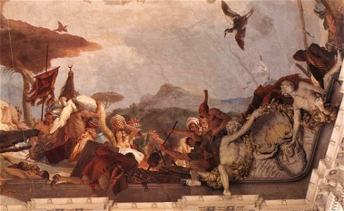 Giovanni Battista Tiepolo - Apollo and the Continents (America, right-hand side) - WGA22326