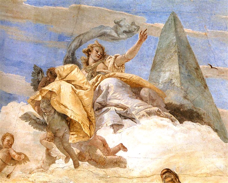 Giovanni Battista Tiepolo - Bellerophon on Pegasus (detail) - WGA22317