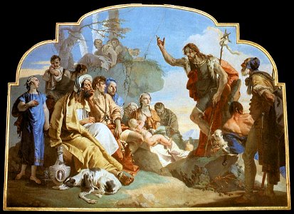 Giovanni Battista Tiepolo - John the Baptist Preaching - WGA22261