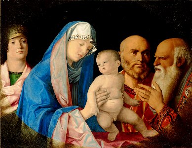 Giovanni Bellini, , Kunsthistorisches Museum Wien, Gemäldegalerie - Darbringung Christi im Tempel - GG 117 - Kunsthistorisches Museum