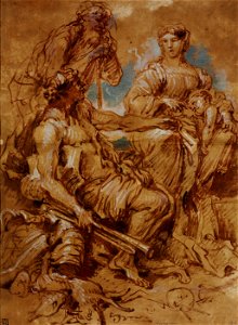 Giovanni Benedetto Castiglione - Allegory in Honour of the Ruling Couple of Mantua - Google Art Project