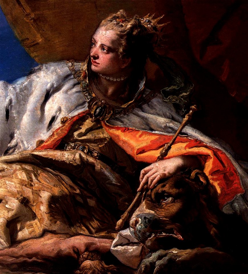 Giovanni Battista Tiepolo - Neptune Offering Gifts to Venice (detail) - WGA22304