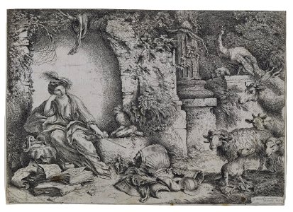 Giovanni Benedetto Castiglione - Circe Changing Ulysses' Men to Beasts - Google Art Project