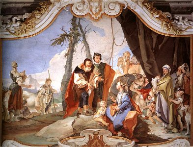 Giovanni Battista Tiepolo - Rachel Hiding the Idols from her Father Laban - WGA22245