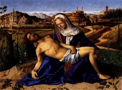 Giovanni bellini, pietà martinengo 01