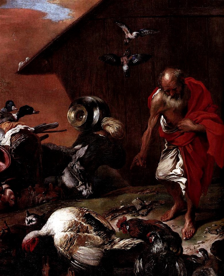 Giovanni Benedetto Castiglione - In Front of Noah's Ark (detail) - WGA04549