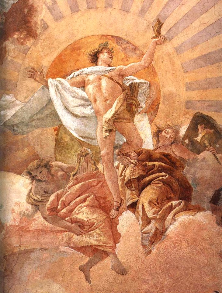 Giovanni Battista Tiepolo - Apollo and the Continents (detail) - WGA22324