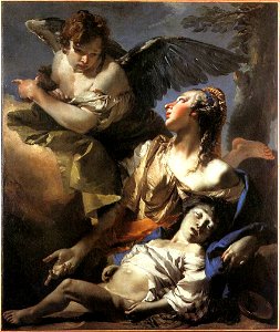 Giovanni Battista Tiepolo - The Angel Succouring Hagar - WGA22259