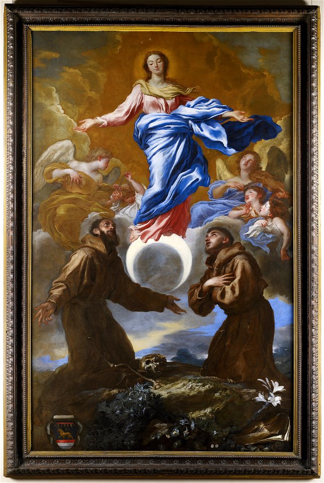 Giovanni Benedetto Castiglione (Il Grechetto) - The Immaculate Conception with Saints Francis of Assisi and Anthony of Padua - 66.39 - Minneapolis Institute of Arts