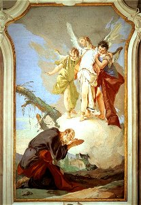 Giovanni Battista Tiepolo - The Three Angels Appearing to Abraham - WGA22244