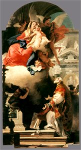 Giovanni Battista Tiepolo - The Virgin Appearing to St Philip Neri - WGA22285