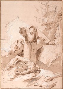 Giovanni Battista Tiepolo - Saint Fidelis of Sigmaringen and Saint Joseph of Leonessa, c. 1747-1758 - Google Art Project