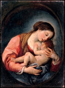 Giovanni Bonati - Madonna with the Child - Google Art Project. Free illustration for personal and commercial use.