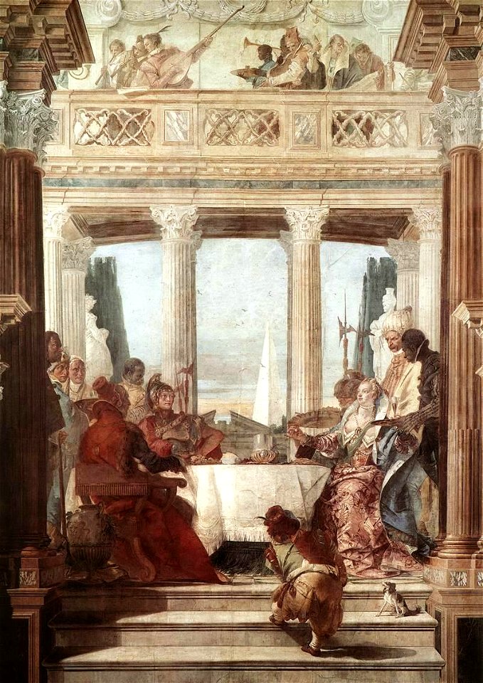Giovanni Battista Tiepolo - The Banquet of Cleopatra - WGA22307