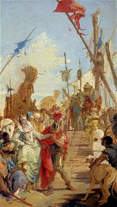 Giovanni Battista Tiepolo - The Meeting of Anthony and Cleopatra - Google Art Project. Free illustration for personal and commercial use.