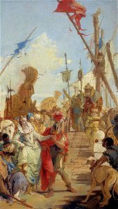 Giovanni Battista Tiepolo - The Meeting of Anthony and Cleopatra - Google Art Project