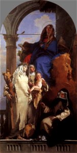 Giovanni Battista Tiepolo - The Virgin Appearing to Dominican Saints - WGA22282