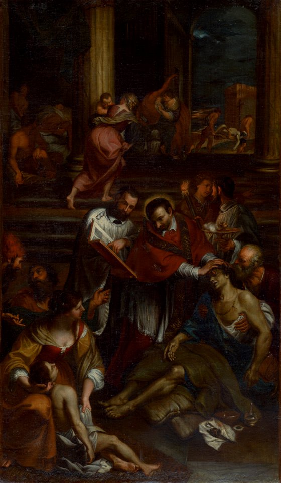 Giovanni Bonatti - Saint Charles of Borromeo among Plague Victims - O 2258 - Slovak National Gallery