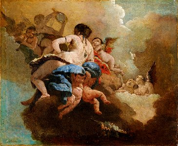 Giovanni Battista Tiepolo Ariadne von Putten umgeben