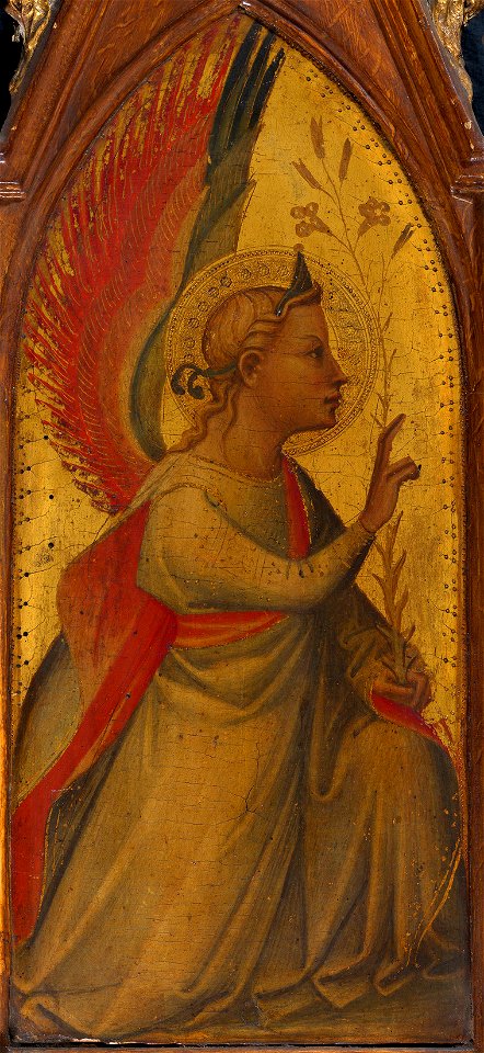 Giovanni del Biondo (d. 1399) - The Angel Gabriel - RCIN 403383 - Royal Collection