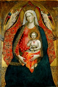 Giovanni di Marco, called Giovanni dal Ponte - Madonna and Child with Angels - Google Art Project. Free illustration for personal and commercial use.
