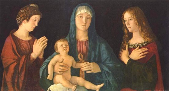 Giovanni Bellini - Sacra conversazione dell'Accademia. Free illustration for personal and commercial use.