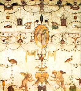 Giovanni da Udine Detalle de las decoraciones de la Loggeta del Cardenal Bibbiena