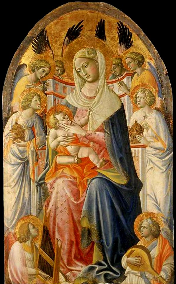 Giovanni Dal Ponte - Virgin and Child with Angels - WGA09442