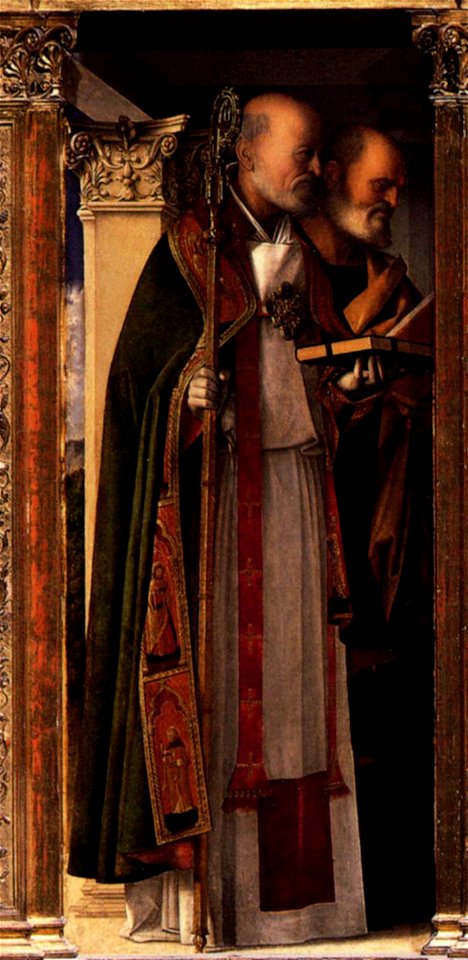 Giovanni Bellini - Frari Triptych (detail) - WGA01716