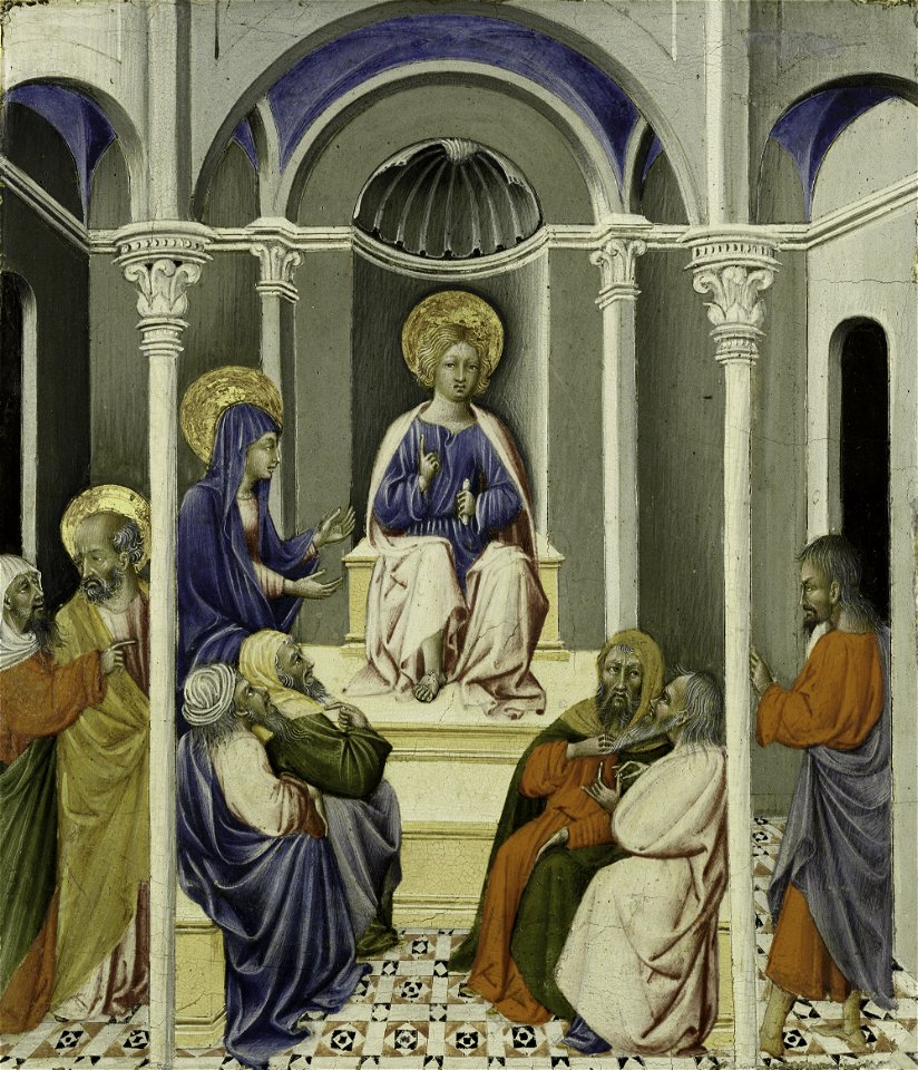 Giovanni di Paolo - Infant Christ Disputing in the Temple