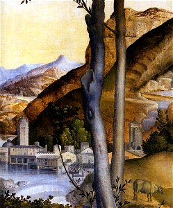 Giovanni Bellini - Lamentation over the Dead Christ (detail) - WGA1784. Free illustration for personal and commercial use.