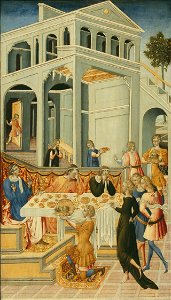 Giovanni di Paolo - The Head of Saint John the Baptist Brought before Herod - 1933.1015 - Art Institute of Chicago
