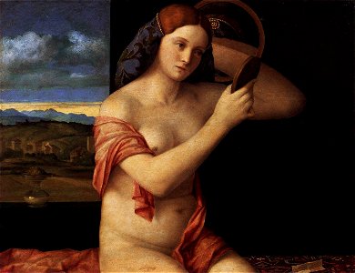 Giovanni Bellini - Naked Young Woman in Front of the Mirror - WGA1785