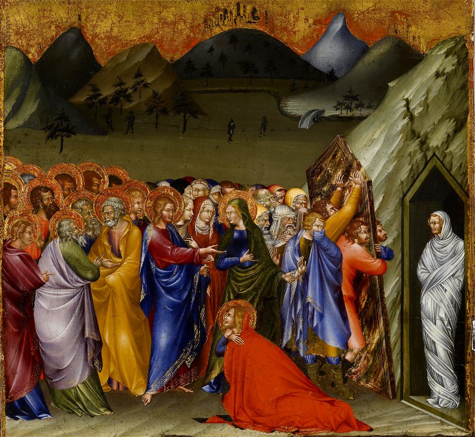 Giovanni di Paolo - The Resurrection of Lazarus - Walters 37489A
