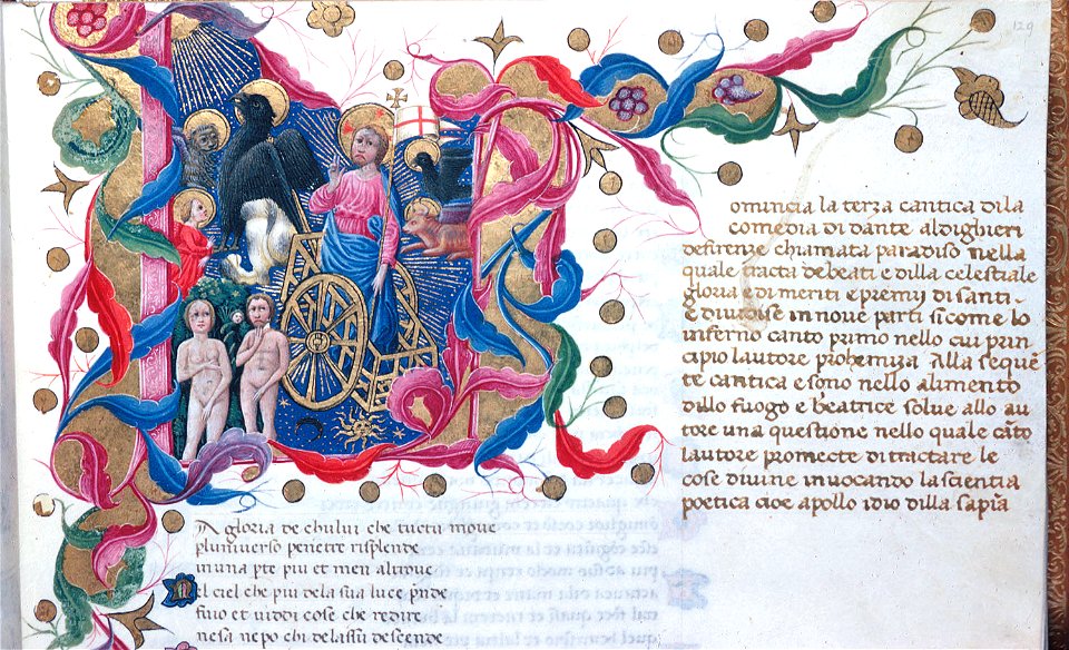 Giovanni di paolo, paradiso 00 cristo sul carro