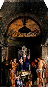 Giovanni Bellini - San Giobbe Altarpiece - WGA1704. Free illustration for personal and commercial use.