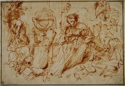 Giovanni Benedetto Castiglione (called il Grechetto), Italian - Melancholia - Google Art Project