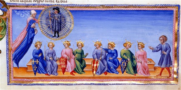 Giovanni di paolo, paradiso 12 figlie del conte berengario