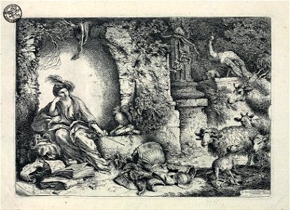 Giovanni Benedetto Castiglione - Circe Transforms Odysseus’ Companions into Animals - Google Art Project